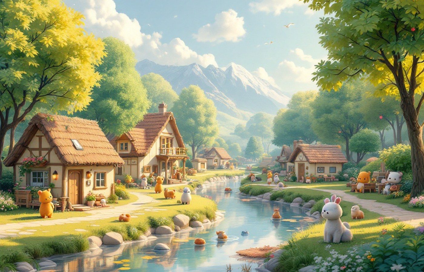 Animal Crossing village