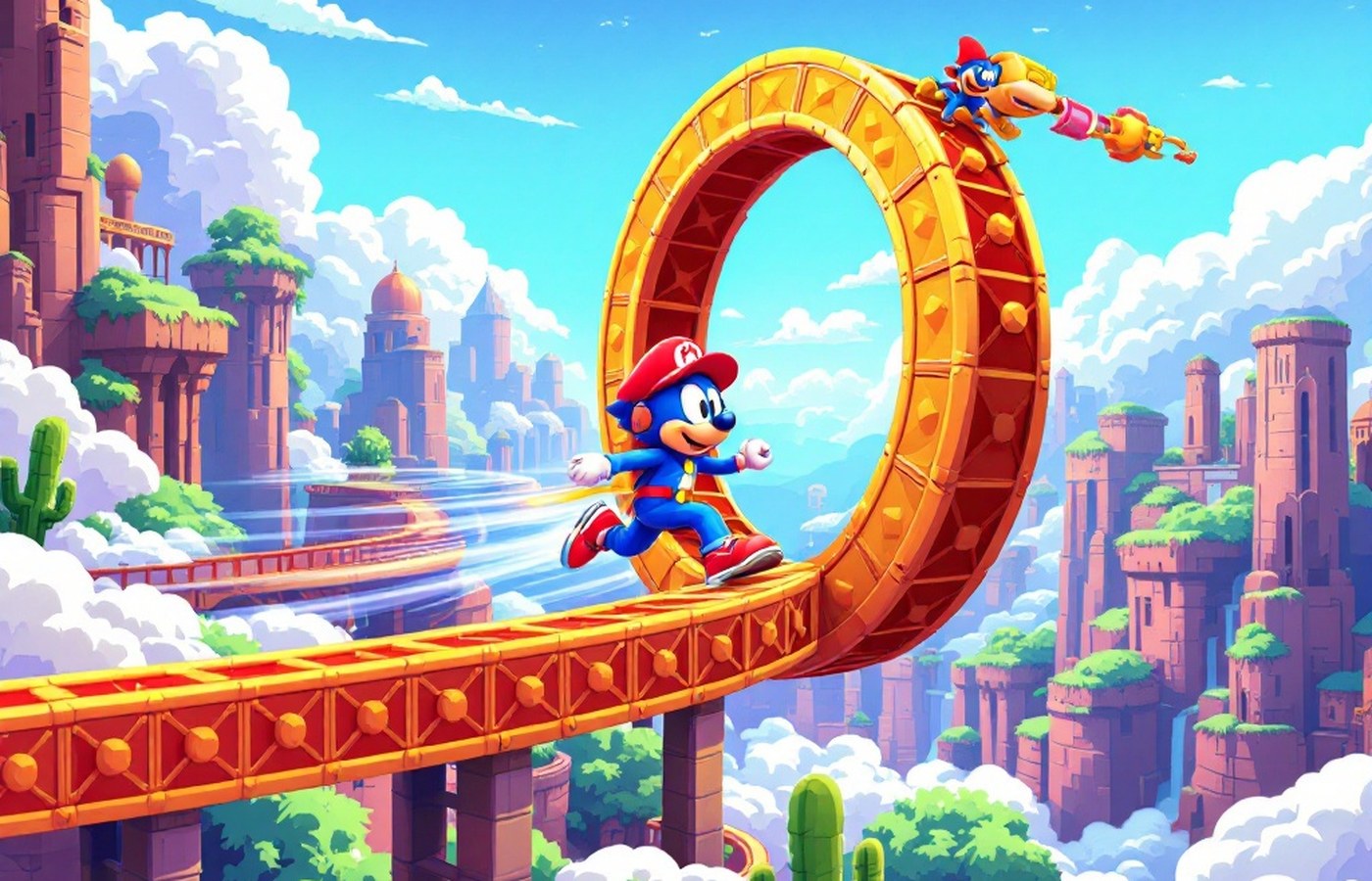 Retro 2D speed platformer from Sonic Mania
