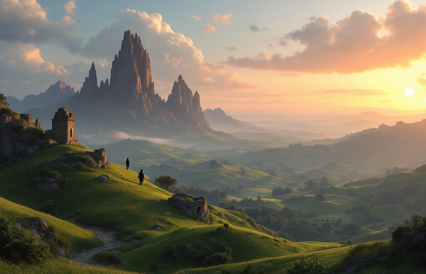 Open-world adventure landscape from Breath of the Wild